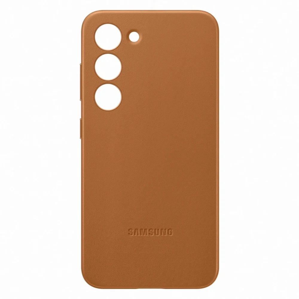 Samsung Leather Cover case for Samsung Galaxy S23 genuine camel leather case (EF-VS911LAEGWW)eng