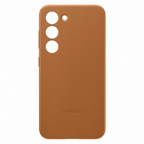 Samsung Leather Cover case for Samsung Galaxy S23 genuine camel leather case (EF-VS911LAEGWW)eng