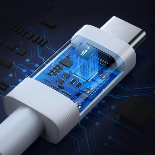 Ugreen cable USB4 40Gb/s USB-C - USB-C PD 100W 0.8m white (US506)eng