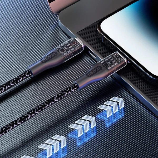 Dudao L22C USB-C - USB-C cable 120W 1m - grayeng