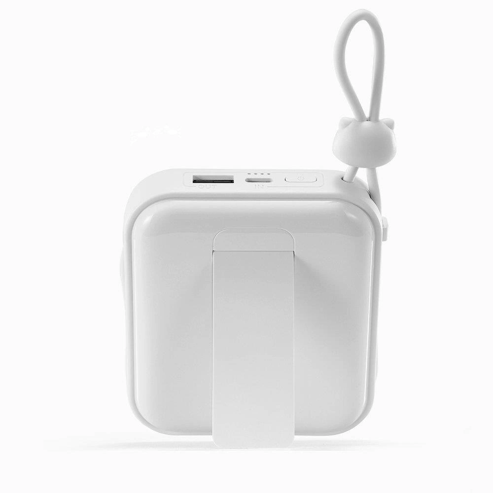 Joyroom powerbank with USB C and Lightning cables and Cutie Series stand 10000mAh 22.5W white (JR-L008)eng