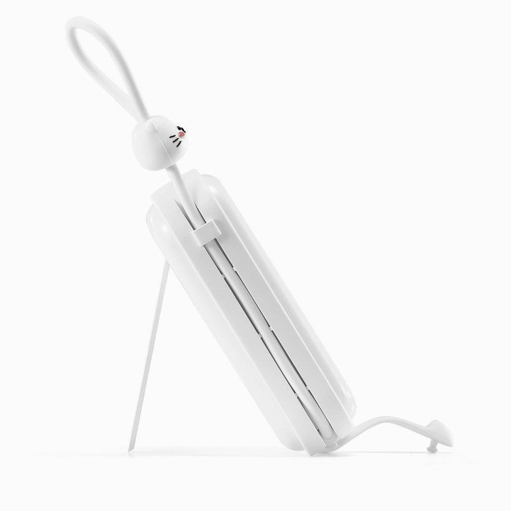 Joyroom powerbank with USB C and Lightning cables and Cutie Series stand 10000mAh 22.5W white (JR-L008)eng