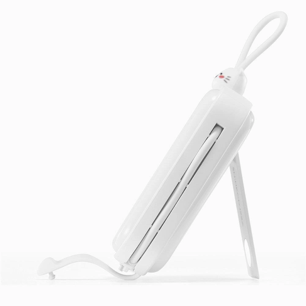 Joyroom powerbank with USB C and Lightning cables and Cutie Series stand 10000mAh 22.5W white (JR-L008)eng