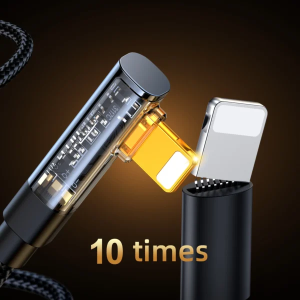 Joyroom Gaming Cable S-CL020A6 Lightning (angled) / USB-C (straight) 20W 1.2 m - blackeng