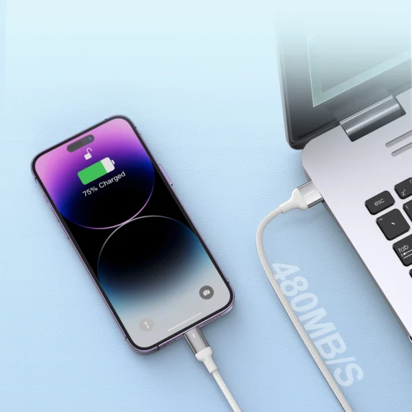 Joyroom Extraordinary Series A10 USB-A / Lightning 2.4A cable 1.2 m - whiteeng