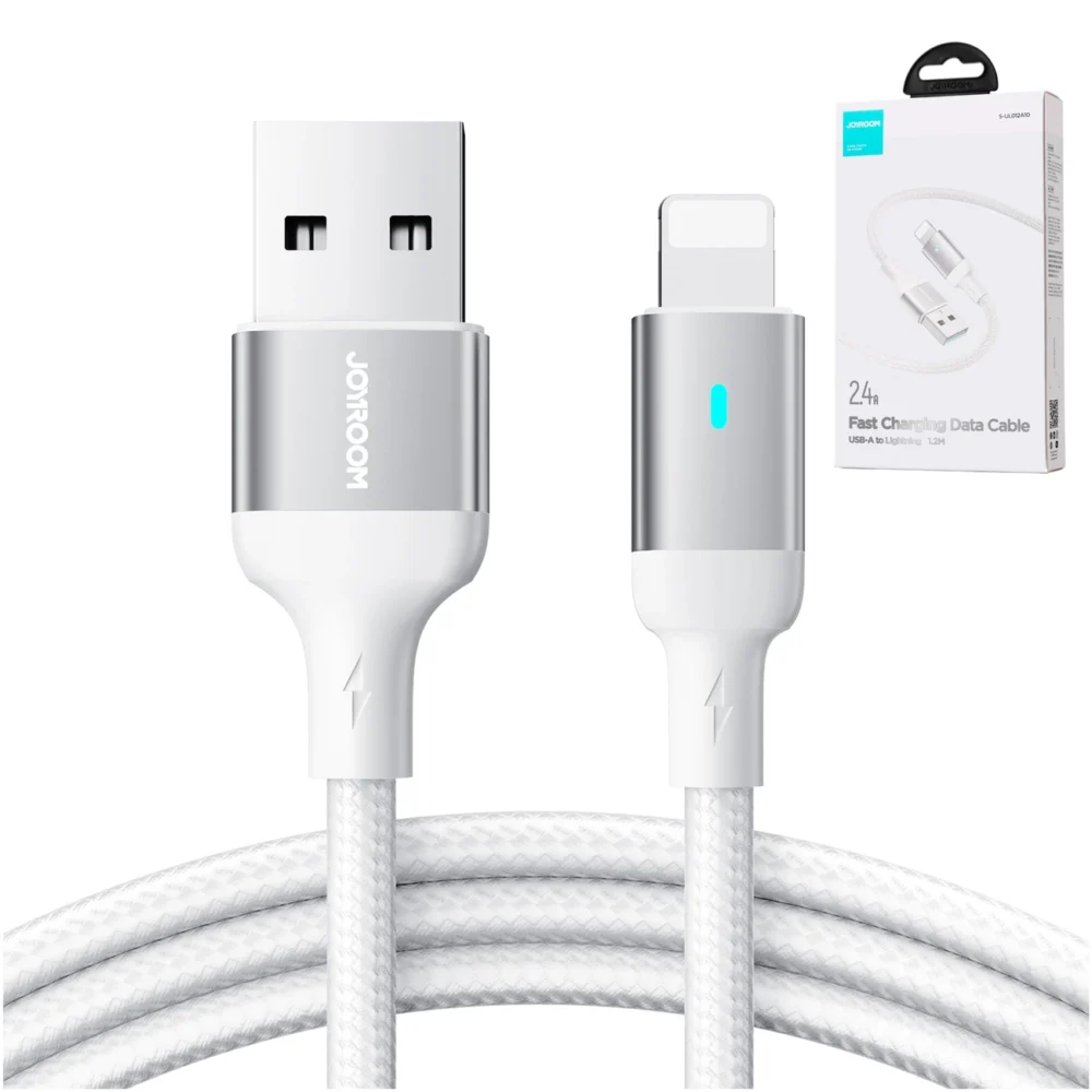Joyroom Extraordinary Series A10 USB-A / Lightning 2.4A cable 1.2 m - whiteeng
