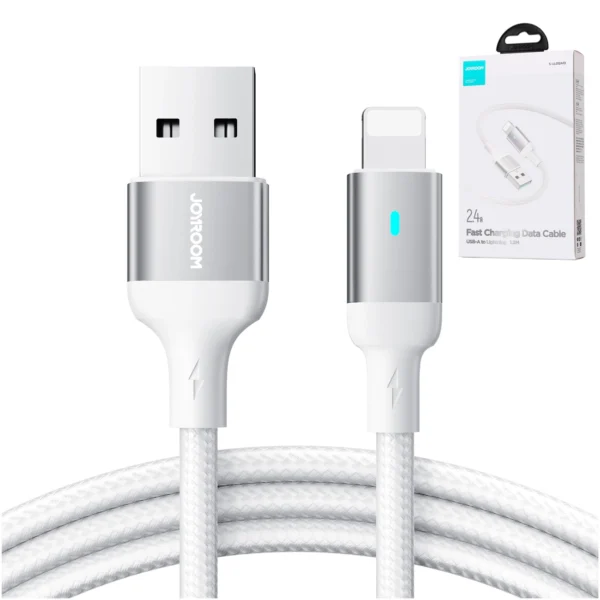 Joyroom Extraordinary Series A10 USB-A / Lightning 2.4A cable 1.2 m - whiteeng