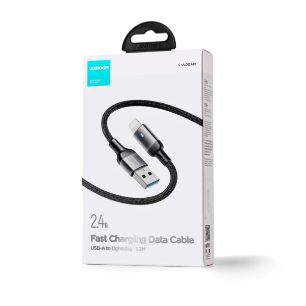 Joyroom Extraordinary Series A10 USB-A / Lightning 2.4A Cable 1.2 m - Blackeng