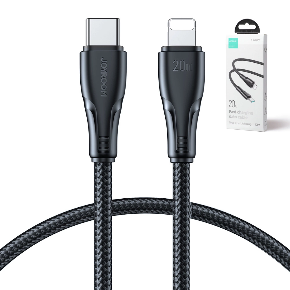 Joyroom Surpass Series A11 Lightning / USB-C 20W 1.2 m cable - blackeng