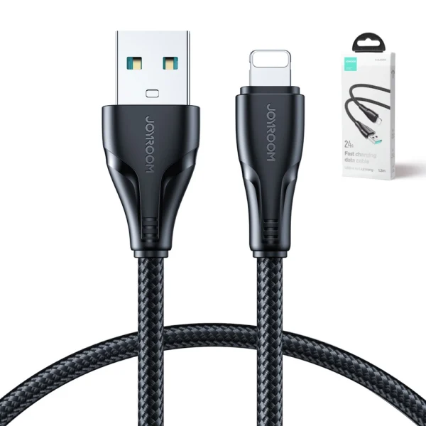 Joyroom Surpass Series A11 USB-A / Lightning 2.4A Cable 1.2 m - Blackeng