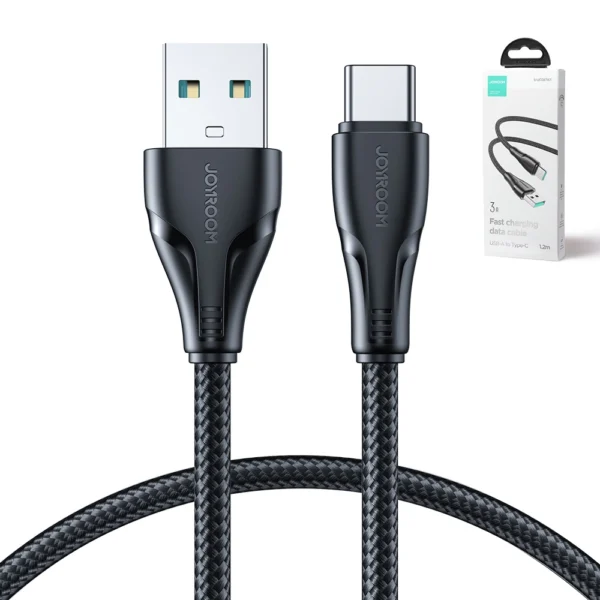 Joyroom Surpass Series A11 USB-A / USB-C 3A Cable 1.2 m - Blackeng