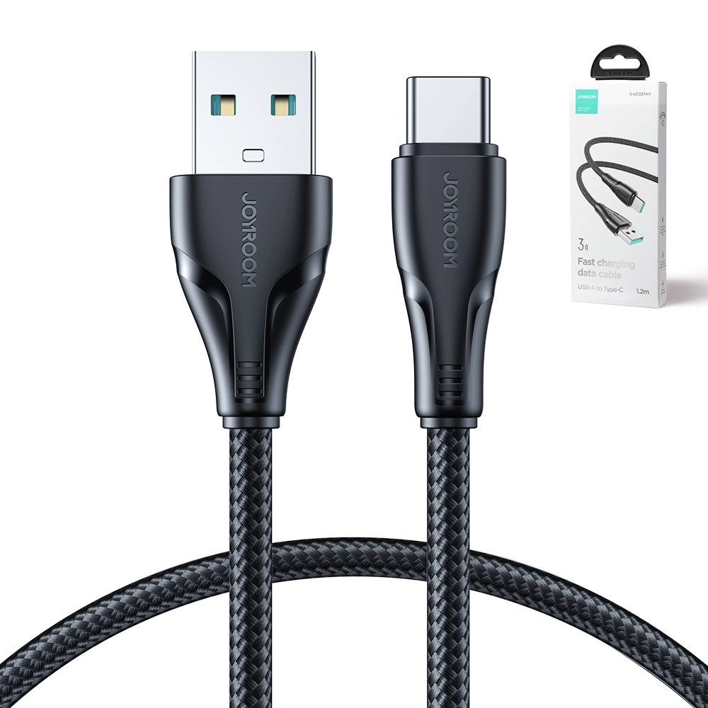 Joyroom Surpass Series A11 USB-A / USB-C 3A Cable 1.2 m - Blackeng