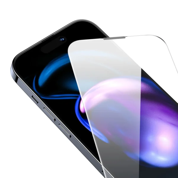 Baseus Set of 2x Tempered Glass for iPhone 14 Pro Full Screen with Speaker Cover 0.3mm + Mounting Frameeng