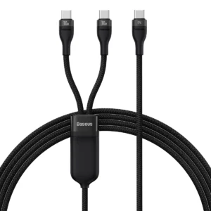 Baseus Flash Series Ⅱ Fast Charging Cable 2in1 USB-C - 2xUSB-C 100W 1.5m blackeng