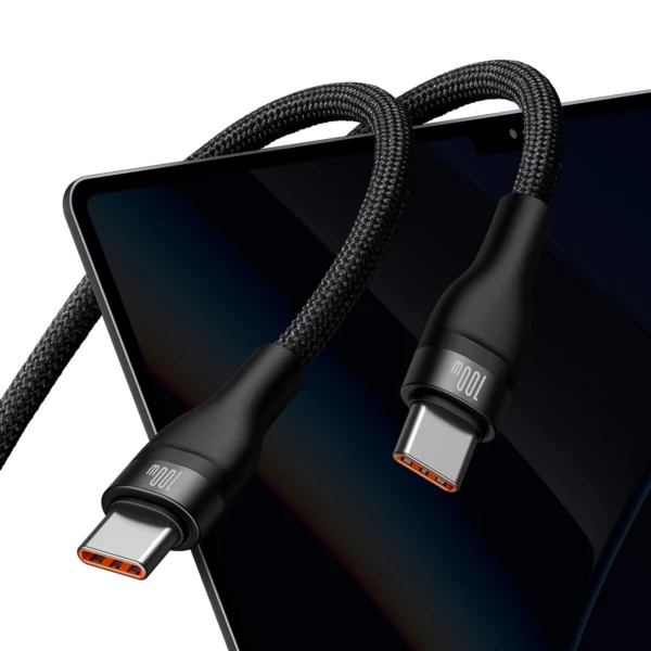 Baseus Flash Series Ⅱ Fast Charging Cable 2in1 USB-C - 2xUSB-C 100W 1.5m blackeng