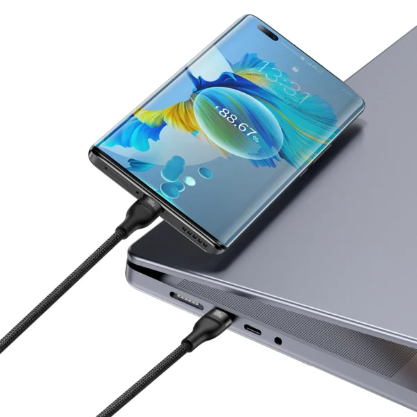 Baseus Flash Series Ⅱ Fast Charging Cable 2in1 USB-C - 2xUSB-C 100W 1.5m blackeng