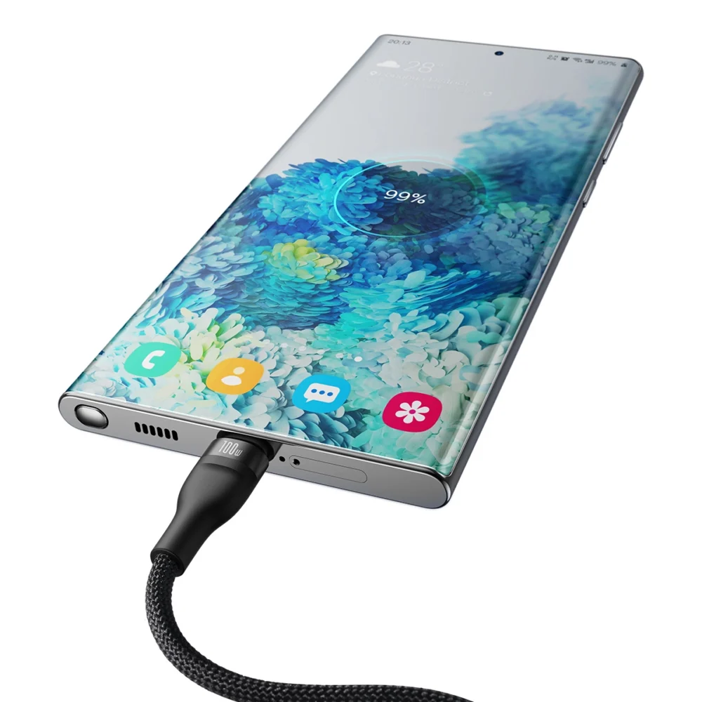 Baseus Flash Series Ⅱ Fast Charging Cable 2in1 USB-C - 2xUSB-C 100W 1.5m blackeng