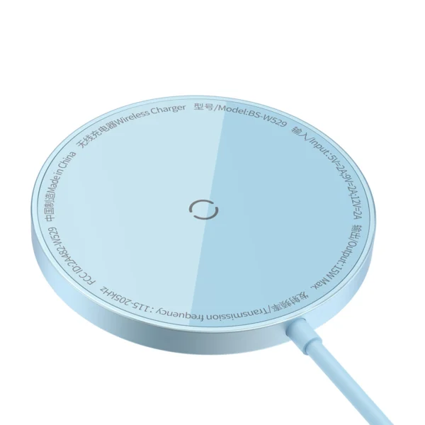 Baseus Simple Mini3 magnetic charger MagSafe Qi 15W blueeng