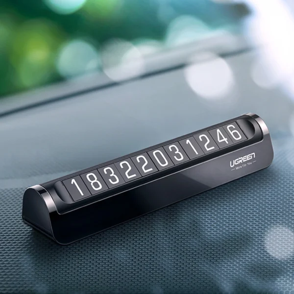 Ugreen car telephone number plate black (LP178)eng