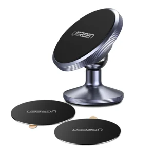 Ugreen LP117 60316 magnetic car phone holder on the dashboard - blackeng