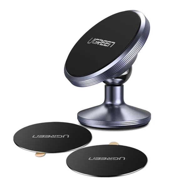 Ugreen LP117 60316 magnetic car phone holder on the dashboard - blackeng