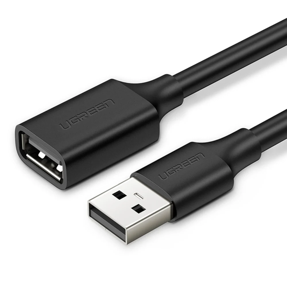 Ugreen USB (male) - USB (female) 2.0 extension cable 480Mb/s 1.5m black (US103)eng
