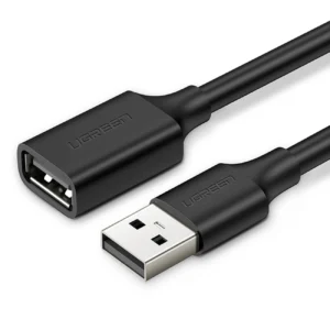 Ugreen USB (male) - USB (female) 2.0 extension cable 480Mb/s 1.5m black (US103)eng