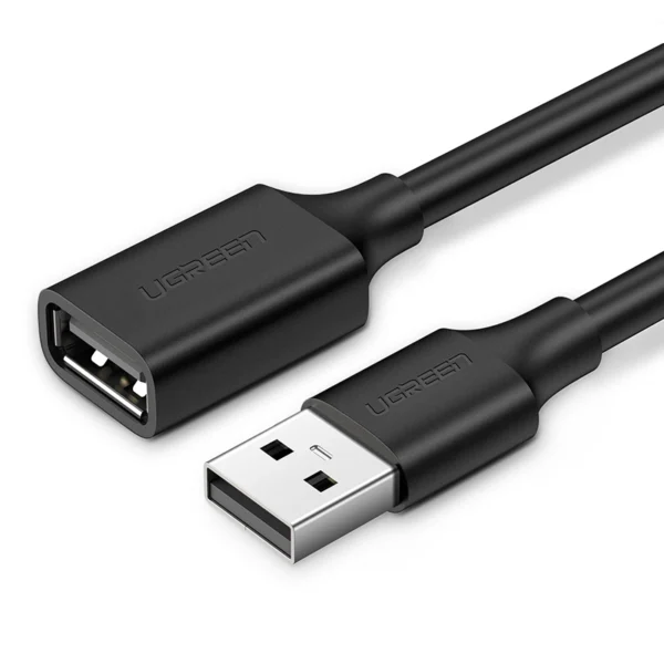 Ugreen USB (male) - USB (female) 2.0 extension cable 480Mb/s 3m black (US103)eng