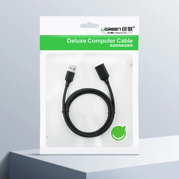 Ugreen USB (male) - USB (female) 2.0 extension cable 480Mb/s 3m black (US103)eng