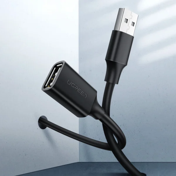 Ugreen USB (male) - USB (female) 2.0 extension cable 480Mb/s 3m black (US103)eng