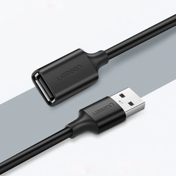 Ugreen USB (male) - USB (female) 2.0 extension cable 480Mb/s 3m black (US103)eng