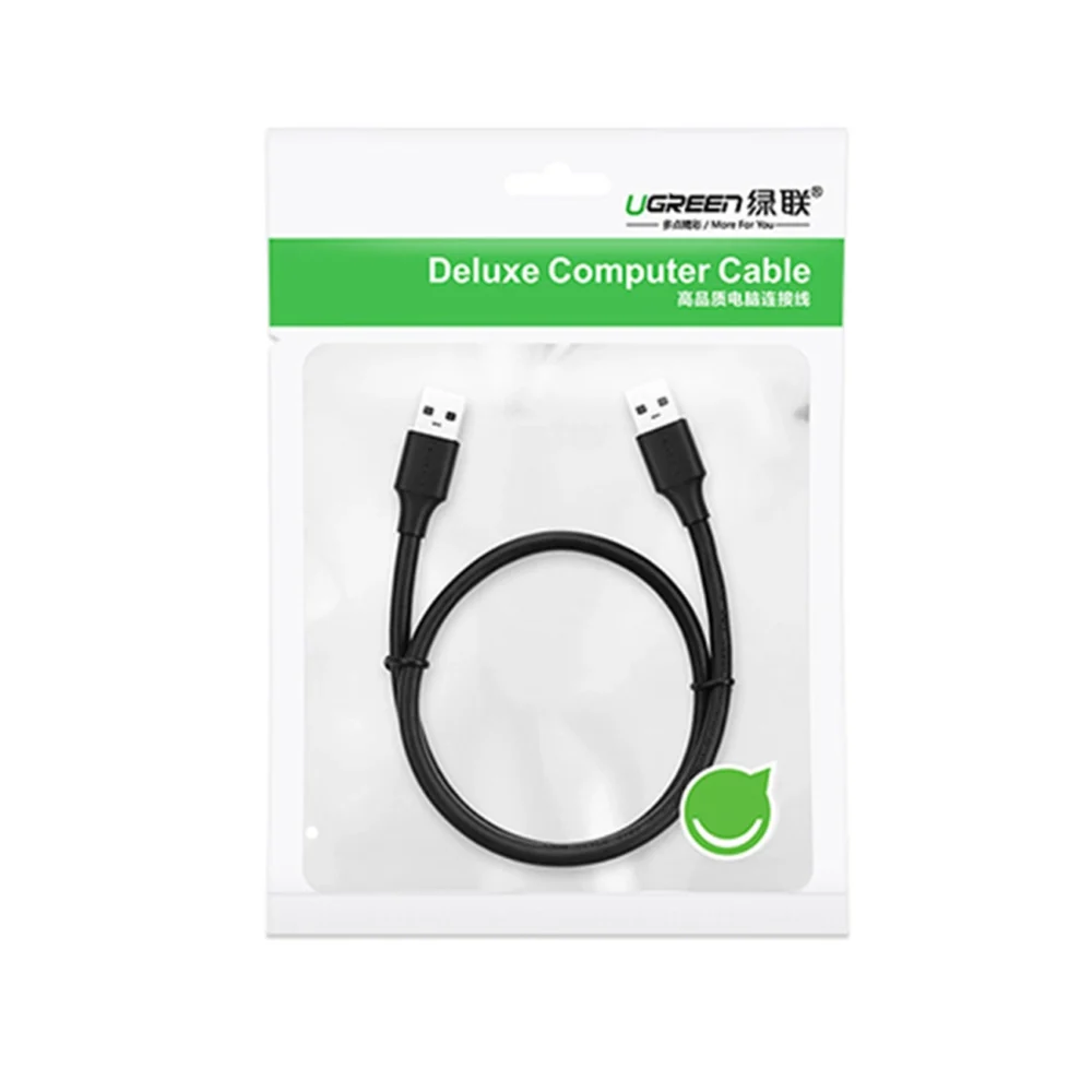 Ugreen USB cable - USB 2.0 480Mb/s 0.25m black (US102)eng