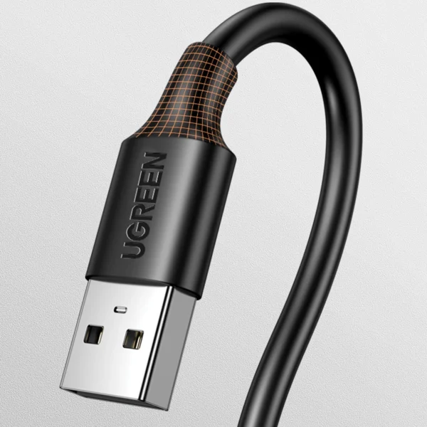 Ugreen USB cable - USB 2.0 480Mb/s 0.25m black (US102)eng