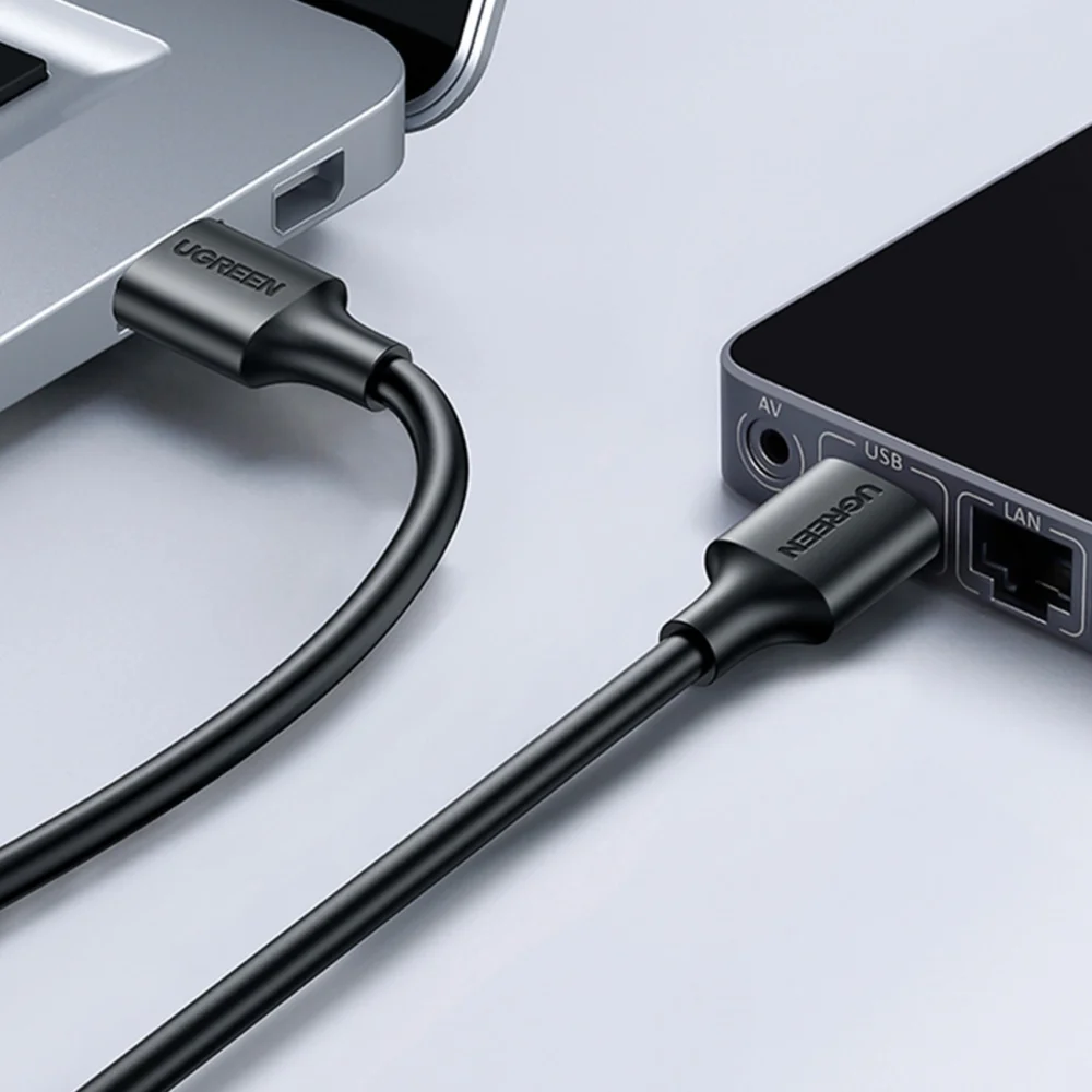 Ugreen USB cable - USB 2.0 480Mb/s 0.25m black (US102)eng