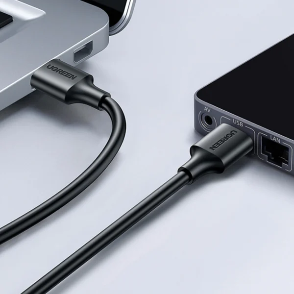 Ugreen USB cable - USB 2.0 480Mb/s 0.25m black (US102)eng