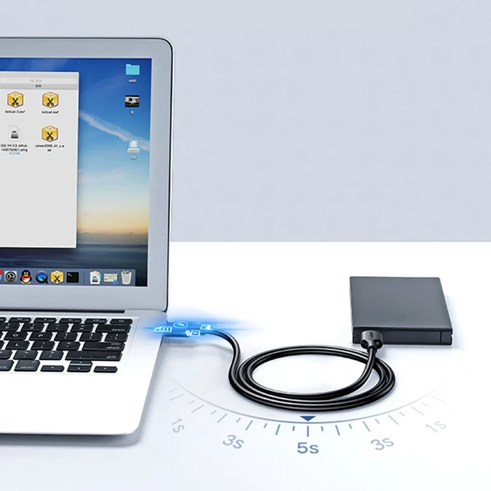 Ugreen USB cable - USB 2.0 480Mb/s 0.25m black (US102)eng