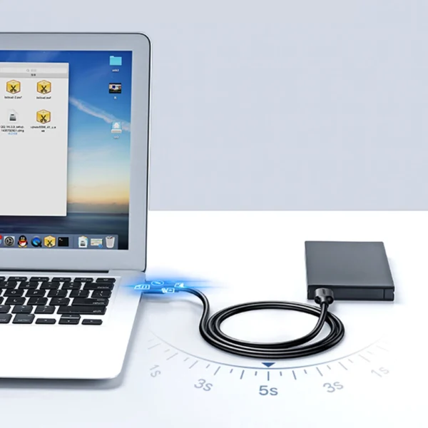 Ugreen USB cable - USB 2.0 480Mb/s 0.25m black (US102)eng