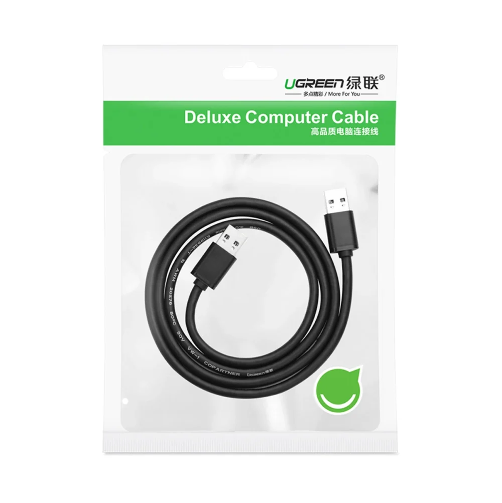 Ugreen USB - USB 2.0 480Mb/s cable 1.5m black (US102)eng