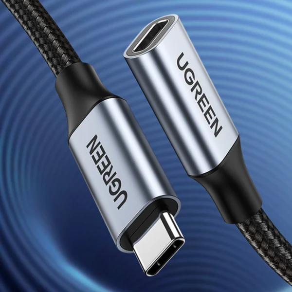 Ugreen US372 30205 USB-C - USB-C PD QC cable 100W 5A 10Gbps 1m - grayeng