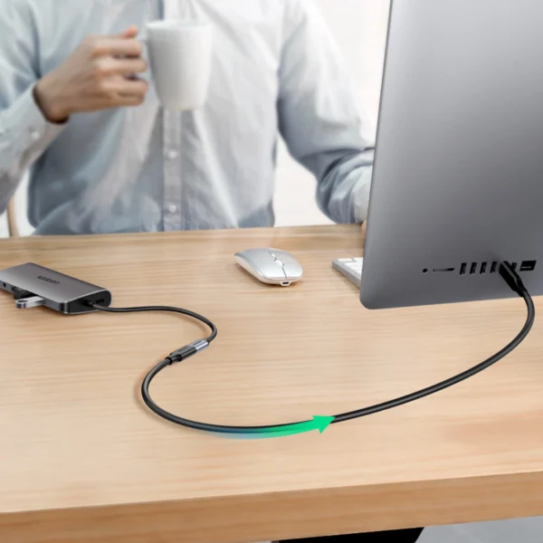 Ugreen 10387 USB-C - USB-C PD QC cable 4K 60Hz 100W 5A 10Gb/s 1m - blackeng