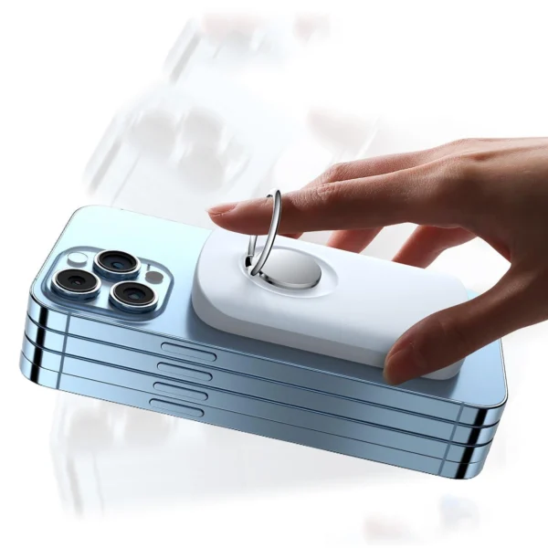 Joyroom inductive power bank 6000mAh with ring and stand up to 20W white (JR-W030)eng