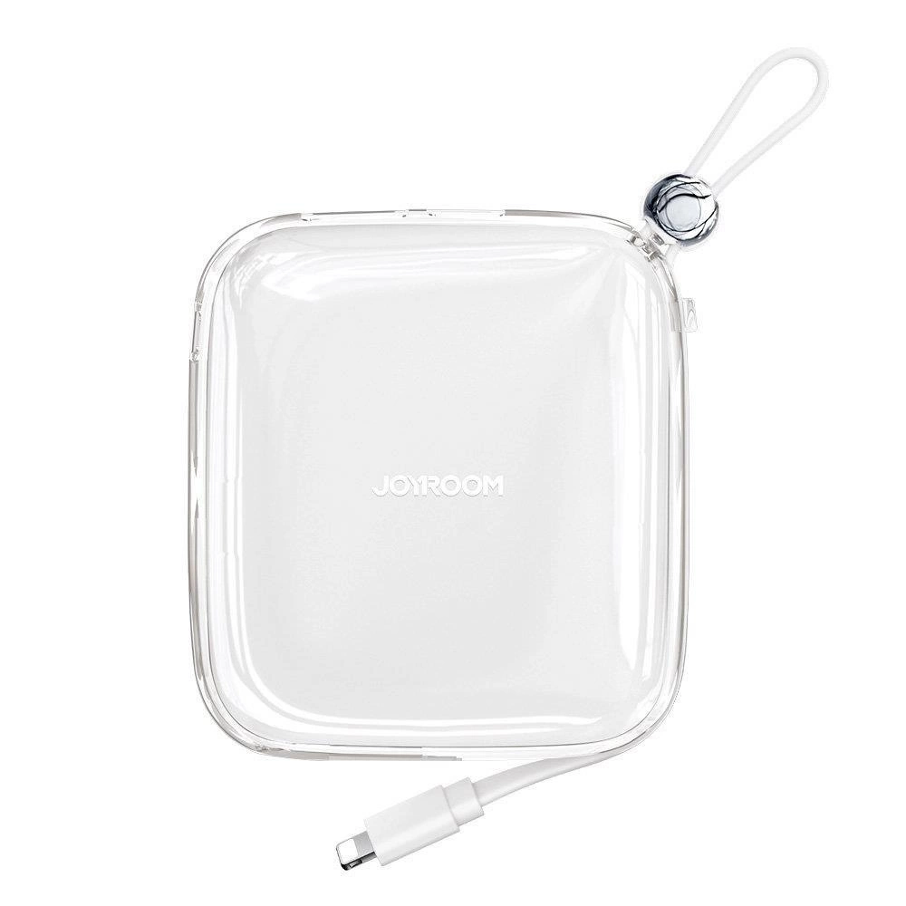 Joyroom powerbank 10000mAh Jelly Series 22.5W with built-in Lightning cable white (JR-L003)eng