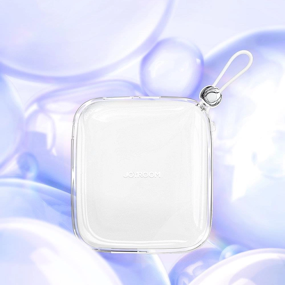 Joyroom powerbank 10000mAh Jelly Series 22.5W with built-in Lightning cable white (JR-L003)eng