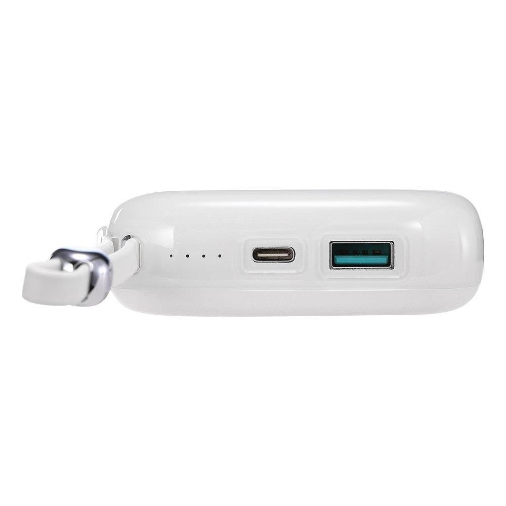 Joyroom powerbank 10000mAh Jelly Series 22.5W with built-in Lightning cable white (JR-L003)eng