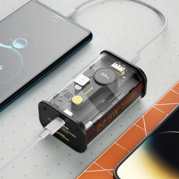Dudao power bank 10000mAh 1xUSB-C / 1xUSB-A 22.5W PD black (K16)eng