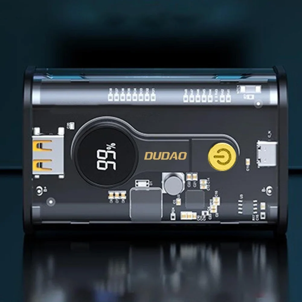 Dudao power bank 10000mAh 1xUSB-C / 1xUSB-A 22.5W PD black (K16)eng