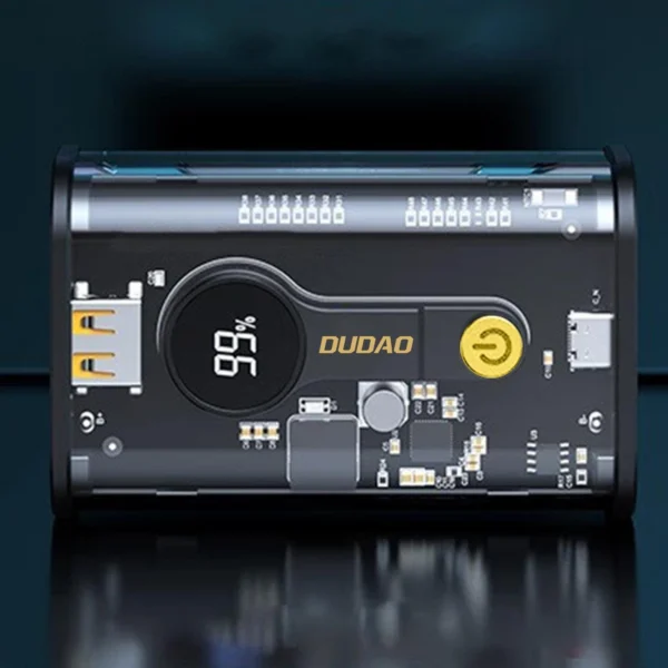 Dudao power bank 10000mAh 1xUSB-C / 1xUSB-A 22.5W PD black (K16)eng