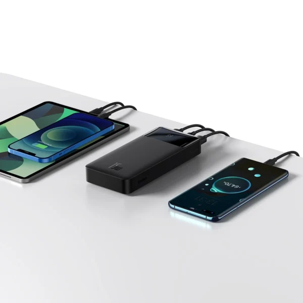 [AFTER RETURN] Baseus Bipow fast charging power bank 20000mAh 15W black (Overseas Edition) + USB-A - Micro USB cable 0.25m black (PPBD050101)eng