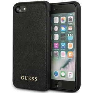 Guess GUHCI8PSASBBK iPhone 7/8 / SE 2020 / SE 2022 black/black Saffiano Strapeng