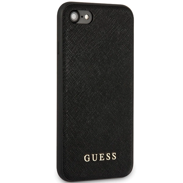 Guess GUHCI8PSASBBK iPhone 7/8 / SE 2020 / SE 2022 black/black Saffiano Strapeng